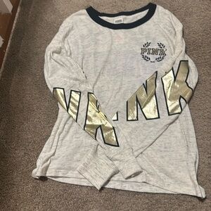 Pink bling long sleeve shirt